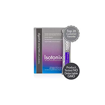 Isotonix Digestive Enzymes with Probiotics | Provides Enzymes & Good Bacteria | Promote Nutrient Absorption from Foods | Promotes Digestion | Market America (20 Packets)