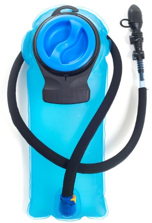 ErgaLogik Gravity H20 BPA Free 2L Hydration Bladder with Auto-Lock Valve System - Great for Running Hiking Skiing and Cycling