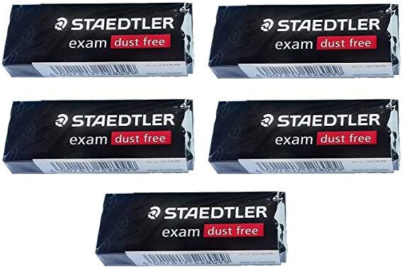 Staedtler Large Exam Dust Free Pencil Eraser (526 E20) Pack of 5 Erasers