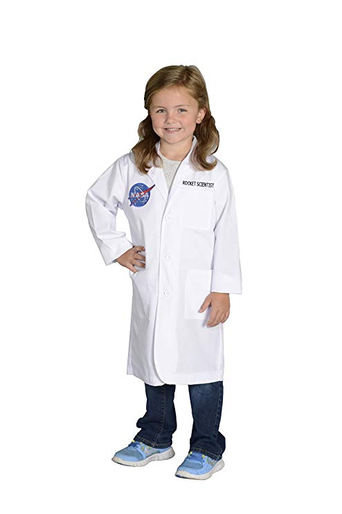 Aeromax Jr. NASA Rocket Scientist Lab Coat, White, size 6/8