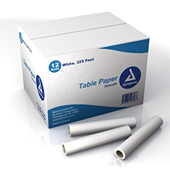 Table Exam Paper, Smooth, 21'' x 225 ft, 12 Rolls/case