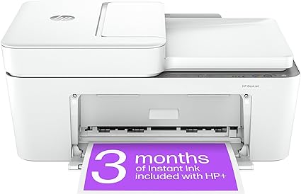 HP DeskJet 4220e All in One Printer | Perfect for Home | Colour | Wireless | Print, Scan & Copy, ADF | 3 Months of Instant Ink Included Easy Setup & Reliable Wi-Fi | Cement