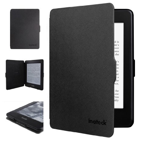 Inateck Kindle Paperwhite Cover Case for Amazon All-New Kindle Paperwhite 2015 300 PPI 3rd gen/ 2014/ 2013/ 2012, with Auto Sleep Wake Function, Black.