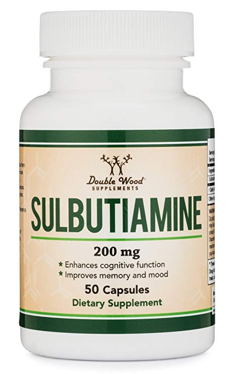 Sulbutiamine (Nootropic Supplement) Made in USA - 50 Capsules 200mg