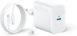 Anker 45W USB C Ladegerät, Ladegerät mit USB C Kabel, iPad Ladegerät, PPS-Schnellladen USB C Netzteil für Samsung Galaxy S24 Ultra/S24/S23 /S23/S22/Note20, iPhone 15, Pixel (1x 1,5m Kabel inkl.)