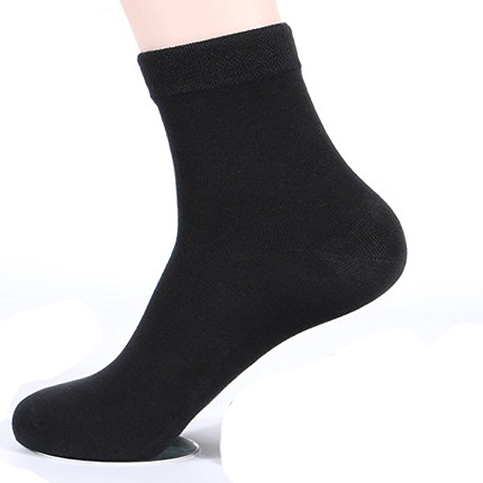 Mens Socks 6 Pack, Cozy Cotton Winter Warm Low Cut Dress Ankle Crew Sock For Boys And Youth Men