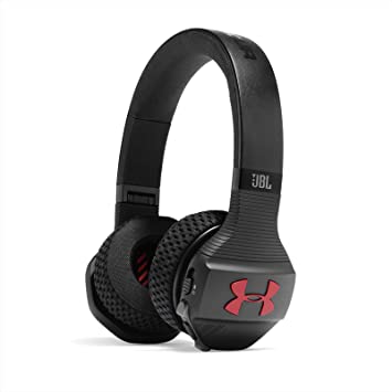 JBL Under Armour Train Sport Wireless On-Ear Bluetooth Gym Headphones with up to 16 Hours of Battery Life - Black/Red