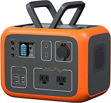 BLUETTI Solar Generator AC50S Power Station 500Wh MPPT Sine-Wave w/ 2AC Outlet 120V,PD 45W USB-C,Wireless Charging,Regulated DC12V Lithium Battery Backup for Outdoors Camping Outage Emergency ,Orange