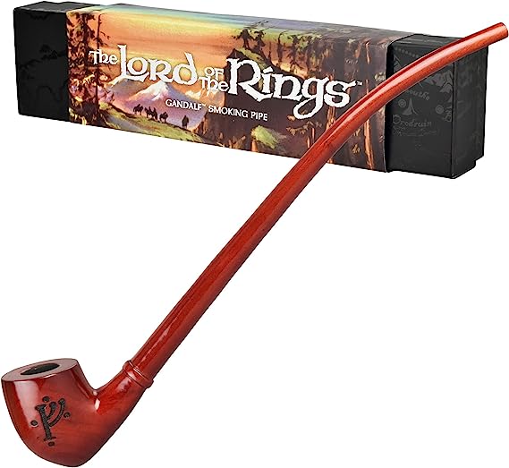 Pulsar Shire Pipes - GANDALF Cherry Churchwarden Tobacco Pipe - 13" Long - Officially Licensed The Lord of the Rings Collectible