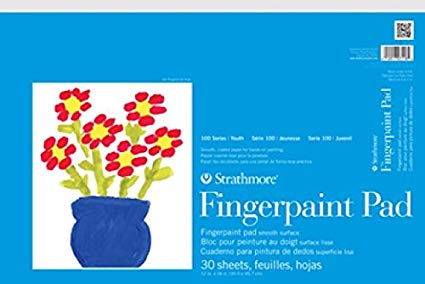 Strathmore (27-118 STR-27-118 30 Sheet Kids Finger-Paint Pad, 12 by 18"
