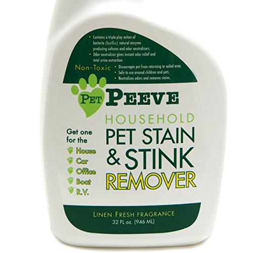 Best Pet Stain Remover and Odor Eliminator Professional Industrial Strength Cleaner and Neutralizer of Urine Smell and Tough Stains 32 ounces