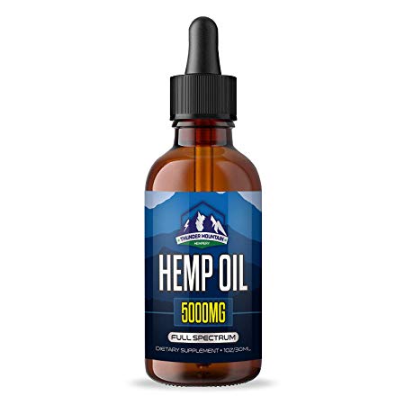 Organic Hemp Oil Extract - Relieves Pain and Promotes Relaxation - Calming Peppermint Flavour - Anti-Anxiety and Stress Support - Sans CBD Oil