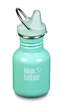 Klean Kanteen Kid Kanteen Classic Sippy Single Wall Stainless Steel Kids Water Bottle with Sippy Cap