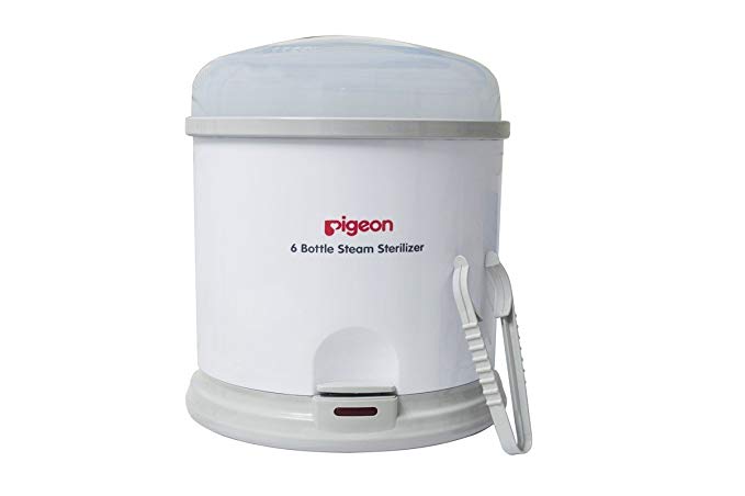 Pigeon 6 Bottle Steam Sterilizer (White)