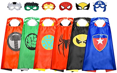 ATOPDREAM Superhero Cape for kids Boys Girls Halloween Costume Kids