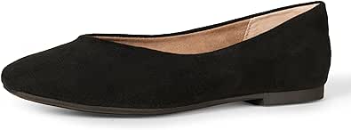 Amazon Essentials Women's Square-Toe Ballet Flat