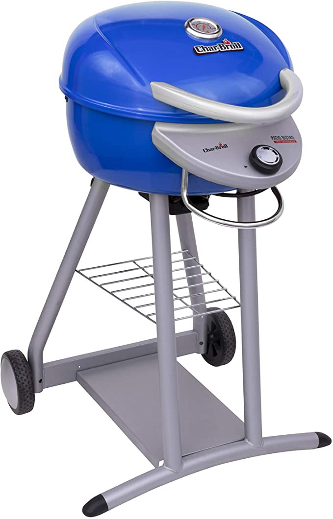 Char-Broil 20602107-01 Patio Bistro TRU-Infrared Electric Grill, Blue