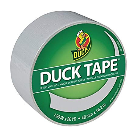 Duck Brand Colored Duct Tape, Dove Grey, 1.88 Inches x 20 Yards, Single Roll (285226)