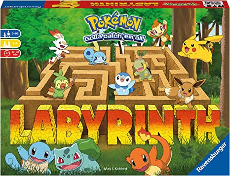 Ravensburger Pokémon Labyrinth Family Board Game for Kids & Adults Age 7 & Up - So Easy to Learn & Play with Great Replay Value, Multi-Coloured, (26949)