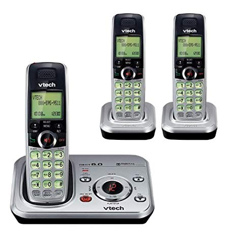 Vtech VT-CS6329-3 Dect_6.0 3-Handset Landline Telephone