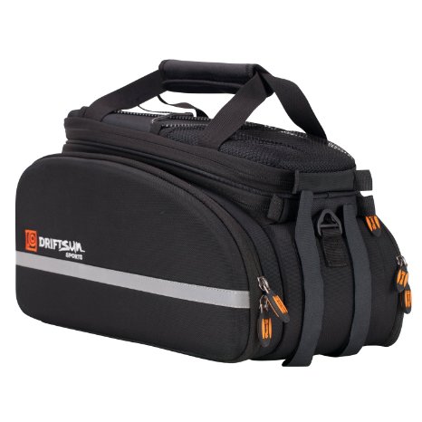 Driftsun Sport Bike Trunk Bag with Expandable Saddle Cargo Pockets