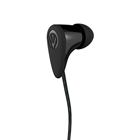 iFrogz Chromatix Earbuds with Single Button Remote and Microphone, Black