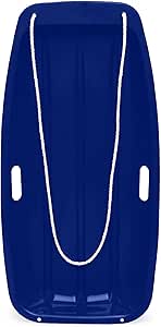 Best Choice Products 35in Kids Plastic Toboggan Snow Sled w/Pull Rope, 2 Handles