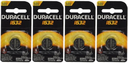 4 Pcs Fresh Duracell Lithium Battery ECR1632 CR1632 DL 1632 3V Batteries