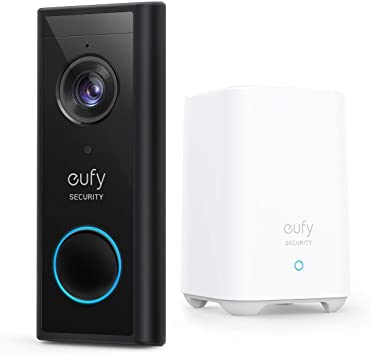 eufy Security Wireless Video Doorbell (Battery-Powered) with 2K HD, No Monthly Fee, On-Device AI for Human Detection, 2-Way Audio, Simple Self-Installation
