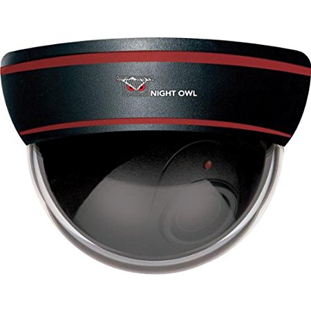 Night Owl Security DUM-DOME-B Decoy Dome Camera with Flashing LED Light