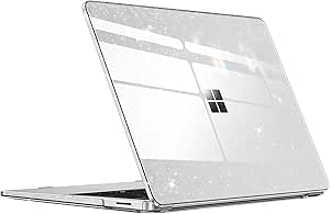 Fintie Case for 13.8 Inch Microsoft Surface Laptop 7 Windows 11 Copilot  PC 2024 (Model: 2036) - Protective Slim Snap On Hard Shell Cover (Glittering Clear)