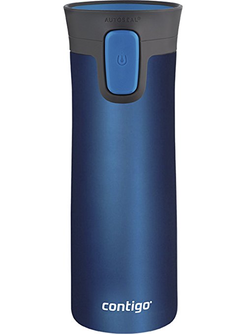 Contigo Pinnacle Thermal 14 oz Travel Mug Leak Spill Proof with Vacuum Insulated Body (Steel Blue)