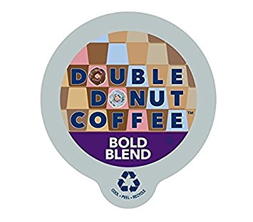Double Donut Bold Blend Coffee, in Recyclable Single Serve Cups for Keurig K-Cup Brewers, 96 Count