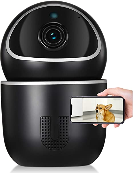 TENVIS & IoTeX Ucam -Dog Camera, Indoor Security Camera with Motion Detection/Night Vision/2-Way Audio/PTZ. Blockchain for Your Data, Amazon Cloud & SD Card Storage, 100% Privacy-Protection IP Camera