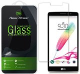 LG G Stylo Glass Screen Protector Dmax Armor Tempered Glass Ballistics Glass 99 Touch-screen Accurate Anti-Scratch Anti-Fingerprint Bubble Free 03mm Ultra-clear - Retail Packaging