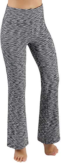 ODODOS Women's Boot-Cut Yoga Pants Tummy Control Workout Non See-Through Bootleg Yoga Pants