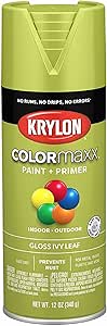 12 oz Krylon K05525007 Ivy Leaf COLORmaxx Paint & Primer Spray Paint, Gloss