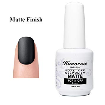 Kanorine Matte Top Coat UV LED Soak Off Gel Nail Polish Lacquer Manicure