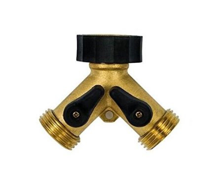 MDW Garden Hose Splitter 2 4 Way Water Hose Connector Solid Brass Easy to Install and Come with Extra Rubber Washers 1 2 way