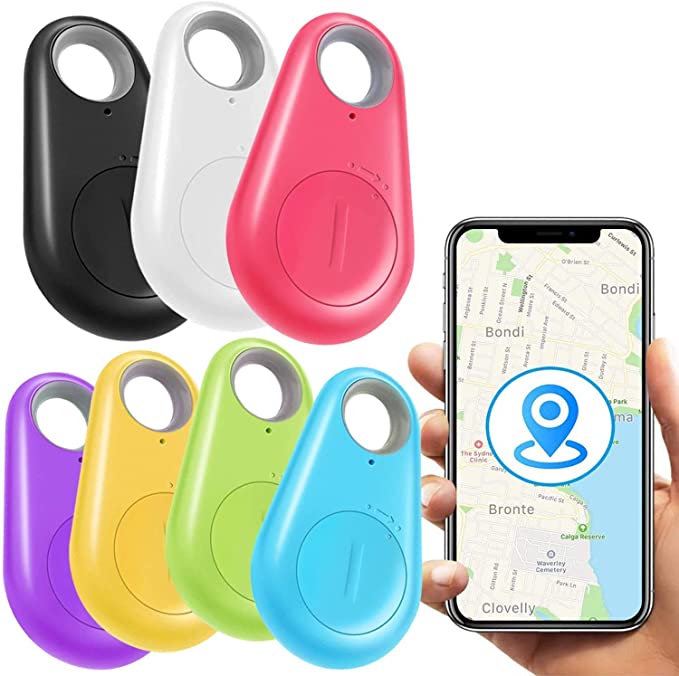 [New Upgraded]7 Pack Key Finder Smart Tracker,Wireless Anti-Lost Alarm Sensor Item Finder GPS Tracker Locator for Kids Pet Dogs Cats Car Phone Purse Luggage Small Things Selfie Shutter Tracking Device