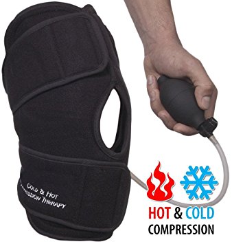 (Hot or Cold) Air Compression Knee Brace Support 6023 CAT - (Large)