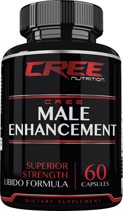 CREE Nutrition Male Enhancement Supplement. Increase in Size and Hardness. The Ultimate Natural Libido, Stamina, Endurance and Sex Drive Boosting Formula. Made in the USA.