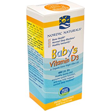 Nordic Naturals - Baby's Vitamin D3 Drops, Healthy Bones and Immune System Function, and May Help Normal Sleep, .37 Ounces