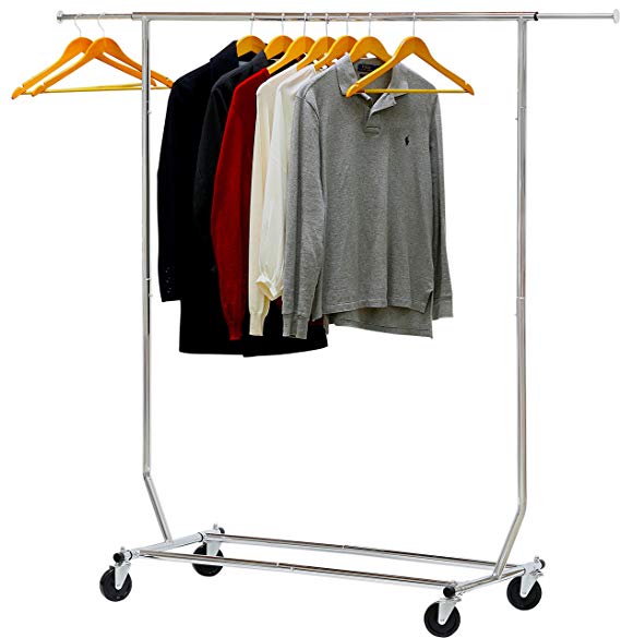 Simple Houseware Supreme Commercial Grade Clothing Garment Rack, Chrome