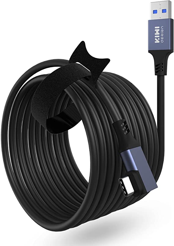 KIWI design Link Cable for Oculus/Meta Quest 2 VR Accessories, High-Speed Transfer Rate and Fast Charging Link Cable Quality Assurance (20FT A to C)