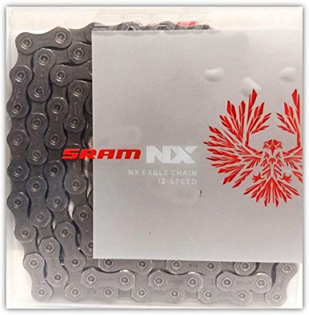 SRAM NX Eagle 12-Speed Chain 126 Links Gray w Decal, Powerlock Included