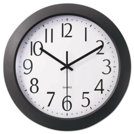 UNIVERSAL OFFICE PRODUCTS 10451 Whisper Quiet Clock, 12quot;, Black