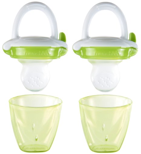 Munchkin Baby Food Feeder, Green, 2 Count