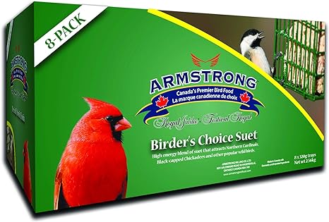 Armstrong Royal Jubilee Birder's Choice 8 Pack Suet Cakes 2.56kg, One Size 1 Case