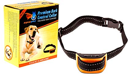 EpicPet Premium Bark Collar - Static Shock No Bark Collar with Adjustable Sensitivity for Large, Medium, and Small Breed Dogs